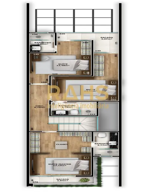 Foto 3 de Casa com 3 quartos à venda, 164m2 em Glória, Joinville - SC