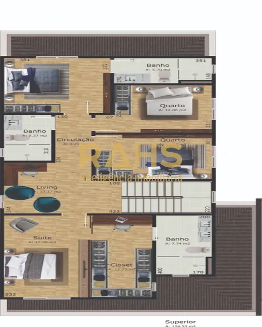 Foto 4 de Casa com 4 quartos à venda, 271m2 em Glória, Joinville - SC