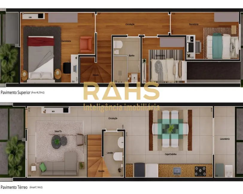 Foto 3 de Casa com 3 quartos à venda, 86m2 em Guanabara, Joinville - SC