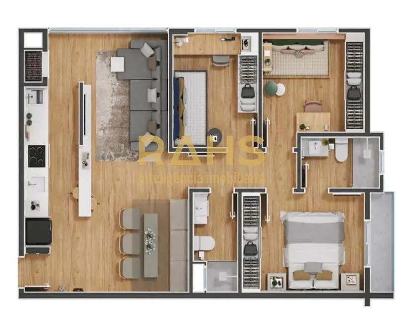 Foto 4 de Apartamento com 3 quartos à venda, 74m2 em Glória, Joinville - SC