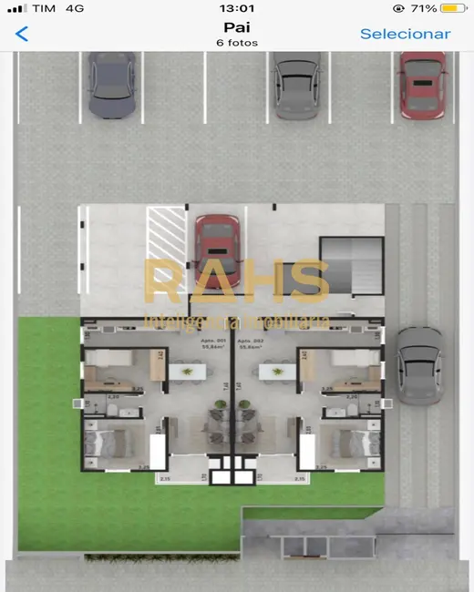Foto 3 de Apartamento com 2 quartos à venda, 56m2 em Nova Brasília, Joinville - SC