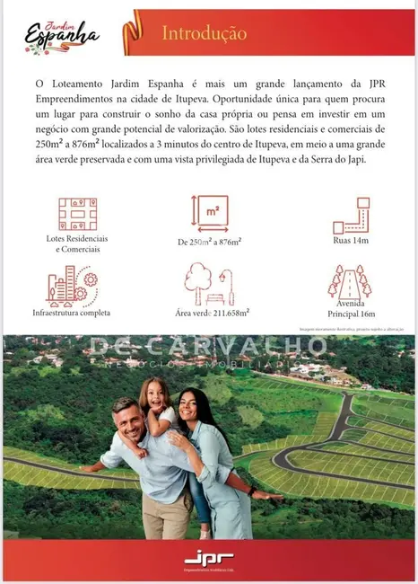 Foto 2 de Terreno / Lote à venda, 250m2 em Itupeva - SP