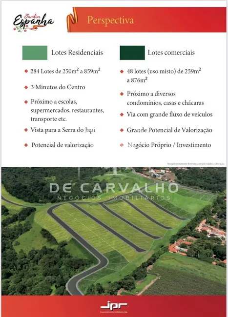 Foto 3 de Terreno / Lote à venda, 250m2 em Itupeva - SP