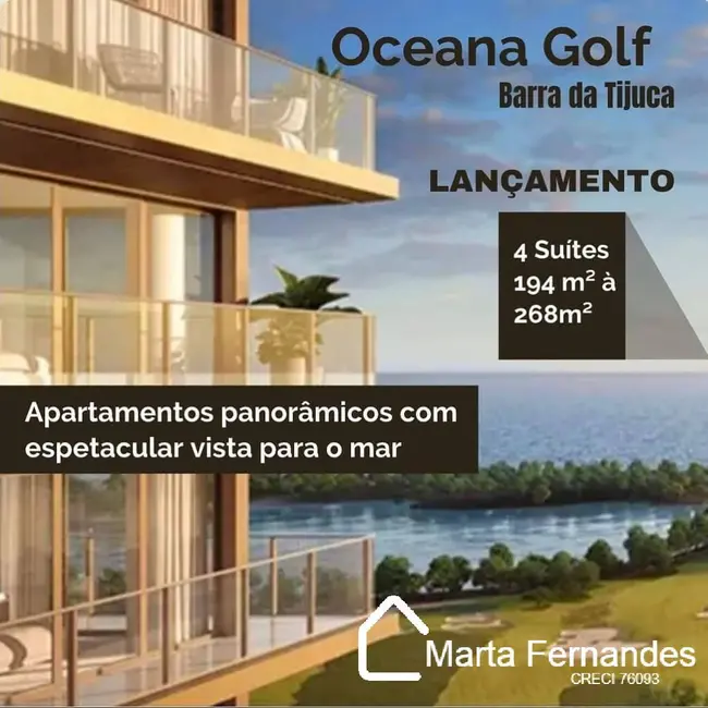 Foto 3 de Apartamento com 4 quartos à venda, 194m2 em Barra da Tijuca, Rio De Janeiro - RJ