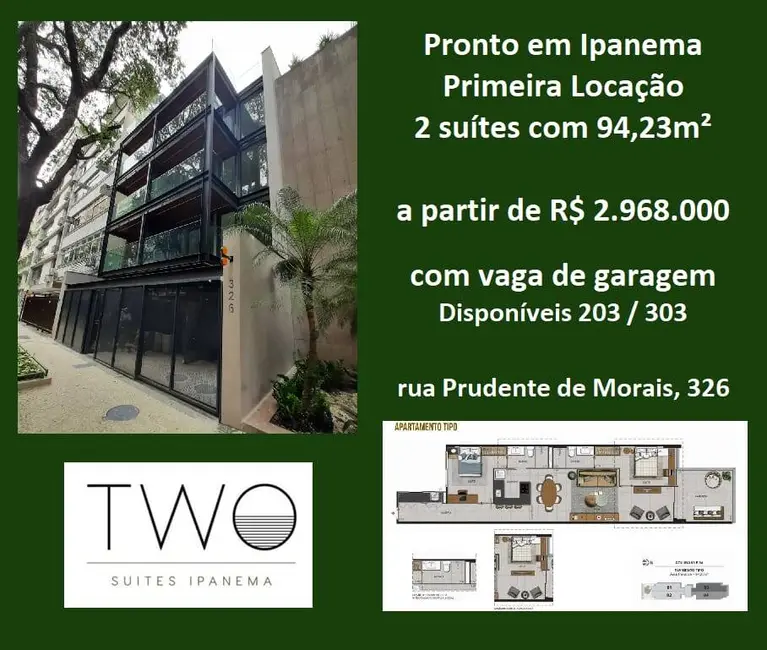 Foto 3 de Apartamento com 3 quartos à venda, 94m2 em Ipanema, Rio De Janeiro - RJ
