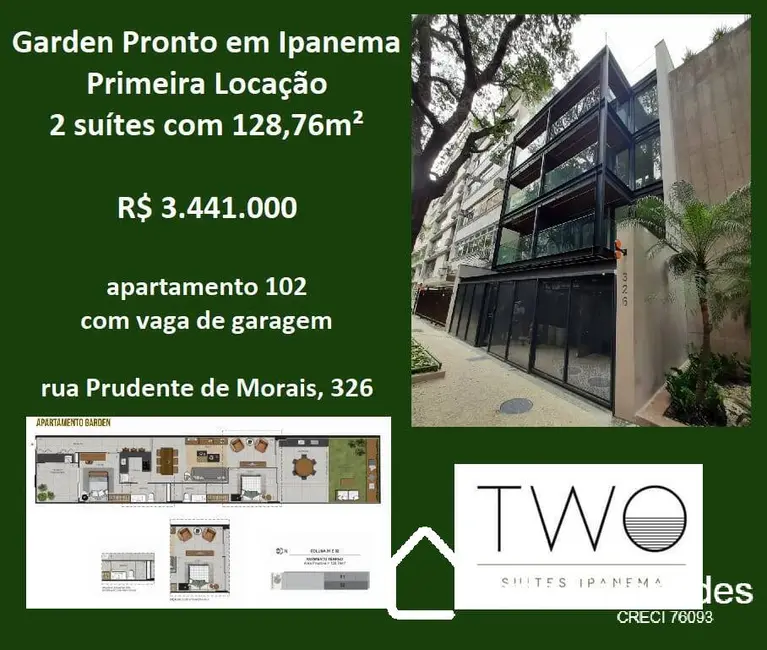 Apartamento com 3 quartos à venda, 94m2 em Ipanema, Rio De Janeiro - RJ - imagem 4 Foto 4 de Apartamento com 3 quartos à venda, 94m2 em Ipanema, Rio De Janeiro - RJ