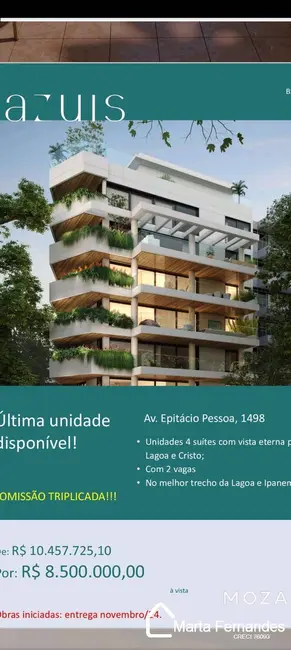 Apartamento com 4 quartos à venda, 293m2 em Ipanema, Rio De Janeiro - RJ - imagem 1 Foto 1 de Apartamento com 4 quartos à venda, 293m2 em Ipanema, Rio De Janeiro - RJ