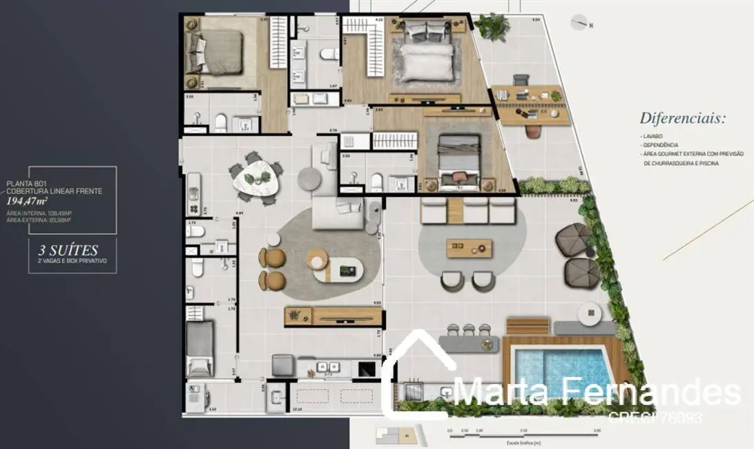 Apartamento à venda, 101m2 em Gávea, Rio De Janeiro - RJ - imagem 5 Foto 5 de Apartamento à venda, 101m2 em Gávea, Rio De Janeiro - RJ