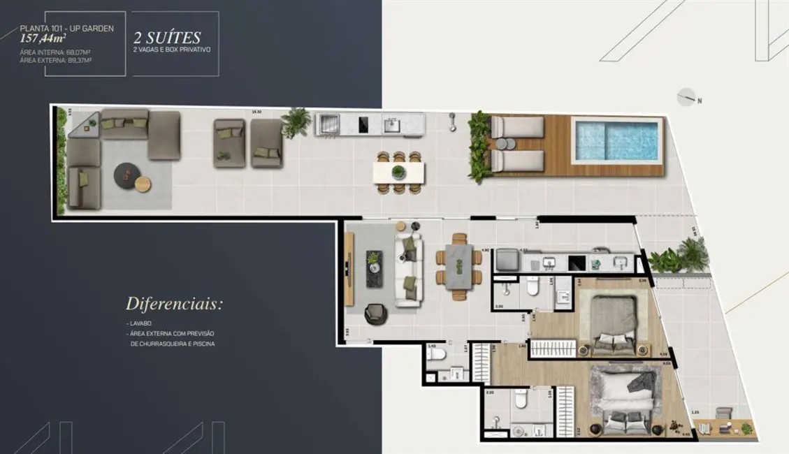 Foto 4 de Apartamento à venda, 101m2 em Gávea, Rio De Janeiro - RJ