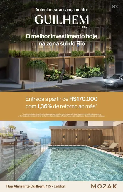 Apartamento com 1 quarto à venda, 32m2 em Leblon, Rio De Janeiro - RJ - imagem 1 Foto 1 de Apartamento com 1 quarto à venda, 32m2 em Leblon, Rio De Janeiro - RJ