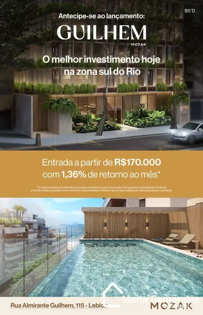 Apartamento com 1 quarto à venda, 32m2 em Leblon, Rio De Janeiro - RJ - imagem 1 Foto 1 de Apartamento com 1 quarto à venda, 32m2 em Leblon, Rio De Janeiro - RJ