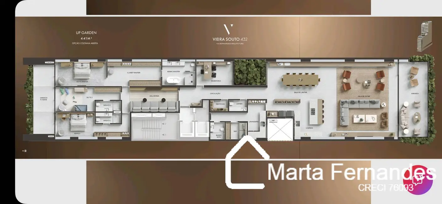 Apartamento com 4 quartos à venda, 411m2 em Leblon, Rio De Janeiro - RJ - imagem 7 Foto 7 de Apartamento com 4 quartos à venda, 411m2 em Leblon, Rio De Janeiro - RJ