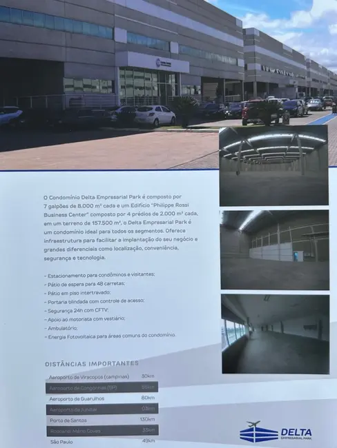 Foto 3 de Armazém / Galpão para alugar, 8000m2 em Fazenda Grande, Jundiai - SP