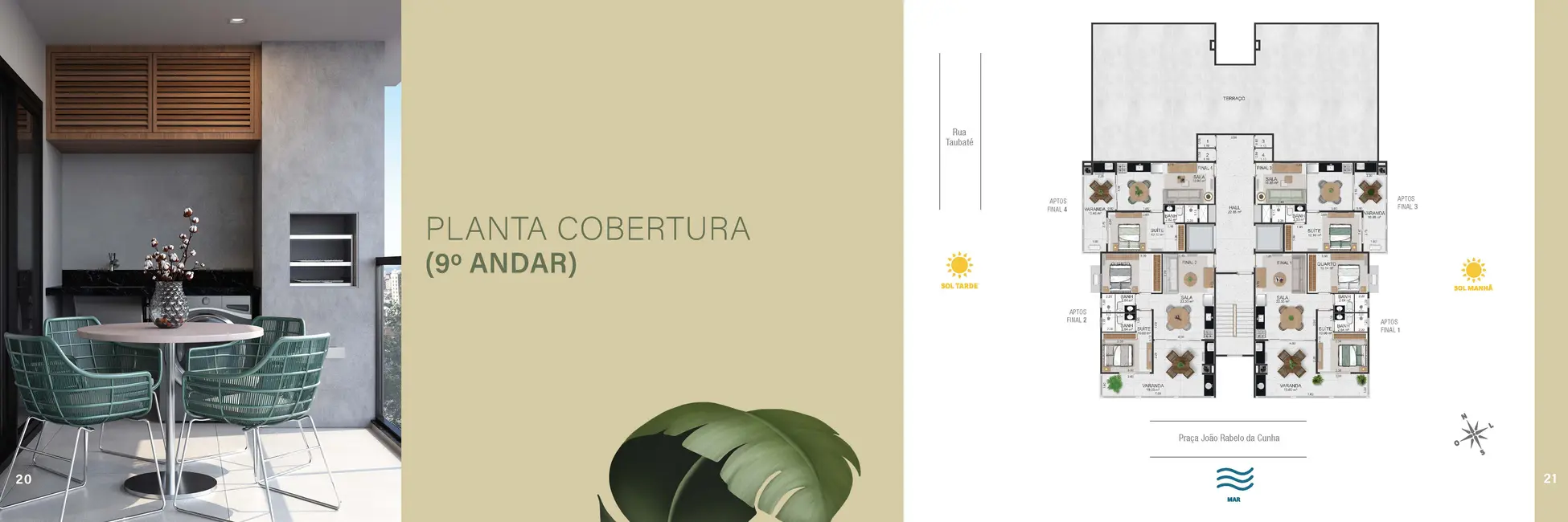 Foto 8 de Apartamento com 2 quartos à venda, 76m2 em Sumaré, Caraguatatuba - SP