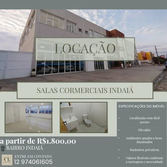 Foto 1 de Sala Comercial para alugar, 37m2 em Indaiá, Caraguatatuba - SP