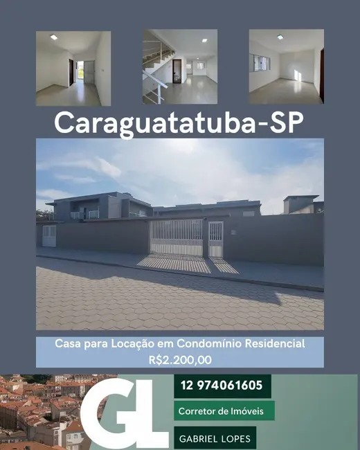 Foto 1 de Casa de Condomínio com 2 quartos para alugar, 88m2 em Pontal de Santa Marina, Caraguatatuba - SP