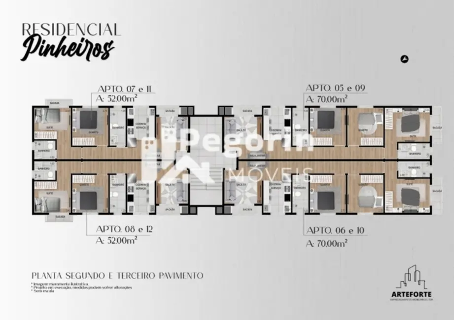 Apartamento com 2 quartos à venda, 52m2 em Vargem Grande, Pinhais - PR - imagem 7 Foto 7 de Apartamento com 2 quartos à venda, 52m2 em Vargem Grande, Pinhais - PR