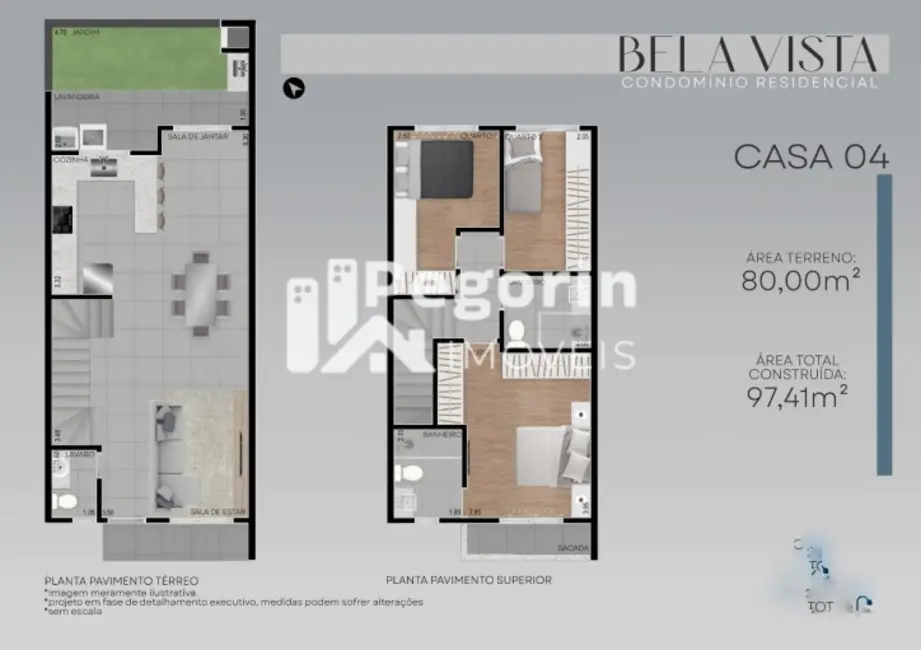 Sobrado com 3 quartos à venda, 80m2 em Bairro Alto, Curitiba - PR - imagem 7 Foto 7 de Sobrado com 3 quartos à venda, 80m2 em Bairro Alto, Curitiba - PR
