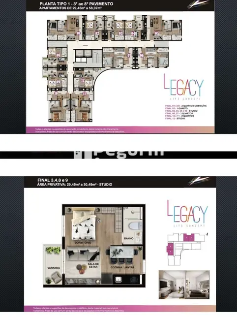 Apartamento com 2 quartos à venda, 46m2 em Centro, Pinhais - PR - imagem 7 Foto 7 de Apartamento com 2 quartos à venda, 46m2 em Centro, Pinhais - PR