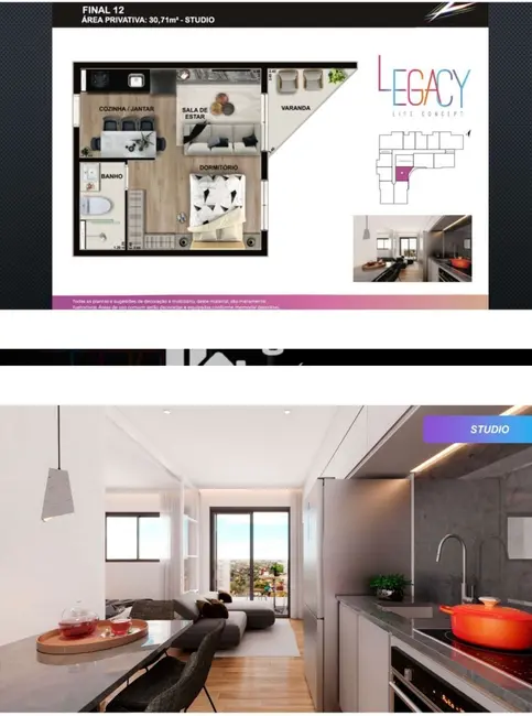 Apartamento com 2 quartos à venda, 46m2 em Centro, Pinhais - PR - imagem 8 Foto 8 de Apartamento com 2 quartos à venda, 46m2 em Centro, Pinhais - PR