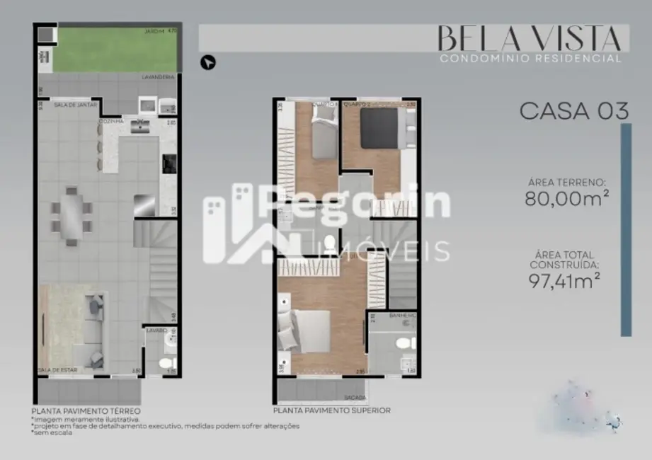 Sobrado com 3 quartos à venda, 80m2 em Bairro Alto, Curitiba - PR - imagem 6 Foto 6 de Sobrado com 3 quartos à venda, 80m2 em Bairro Alto, Curitiba - PR