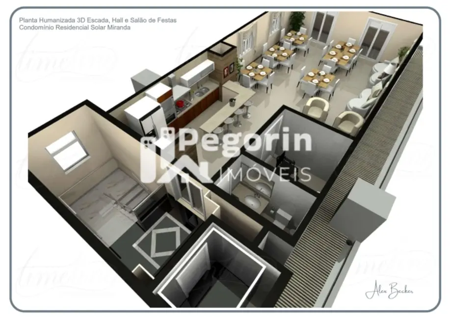 Apartamento com 3 quartos à venda, 106m2 em Emiliano Perneta, Pinhais - PR - imagem 6 Foto 6 de Apartamento com 3 quartos à venda, 106m2 em Emiliano Perneta, Pinhais - PR