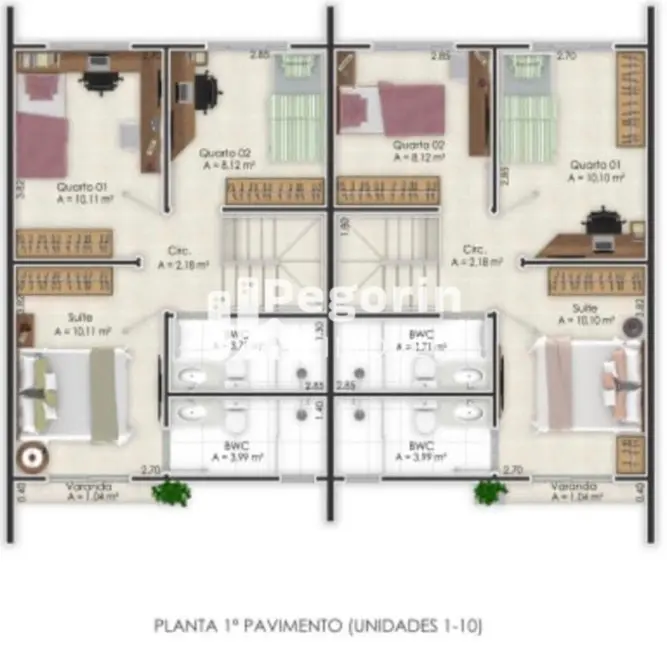 Sobrado com 3 quartos à venda, 91m2 em Vargem Grande, Pinhais - PR - imagem 9 Foto 9 de Sobrado com 3 quartos à venda, 91m2 em Vargem Grande, Pinhais - PR