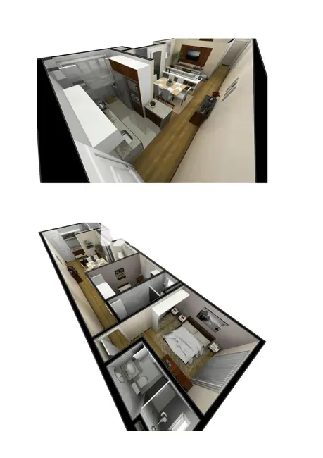 Apartamento com 3 quartos à venda, 76m2 em Emiliano Perneta, Pinhais - PR - imagem 4 Foto 4 de Apartamento com 3 quartos à venda, 76m2 em Emiliano Perneta, Pinhais - PR