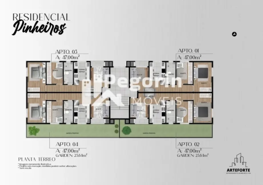 Apartamento com 2 quartos à venda, 47m2 em Vargem Grande, Pinhais - PR - imagem 6 Foto 6 de Apartamento com 2 quartos à venda, 47m2 em Vargem Grande, Pinhais - PR