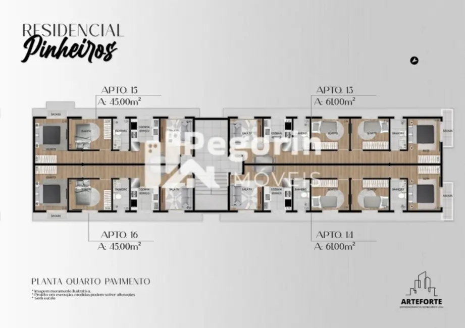 Apartamento com 2 quartos à venda, 47m2 em Vargem Grande, Pinhais - PR - imagem 8 Foto 8 de Apartamento com 2 quartos à venda, 47m2 em Vargem Grande, Pinhais - PR