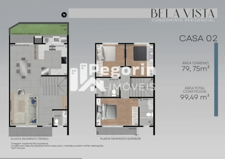 Sobrado com 3 quartos à venda, 80m2 em Bairro Alto, Curitiba - PR - imagem 6 Foto 6 de Sobrado com 3 quartos à venda, 80m2 em Bairro Alto, Curitiba - PR