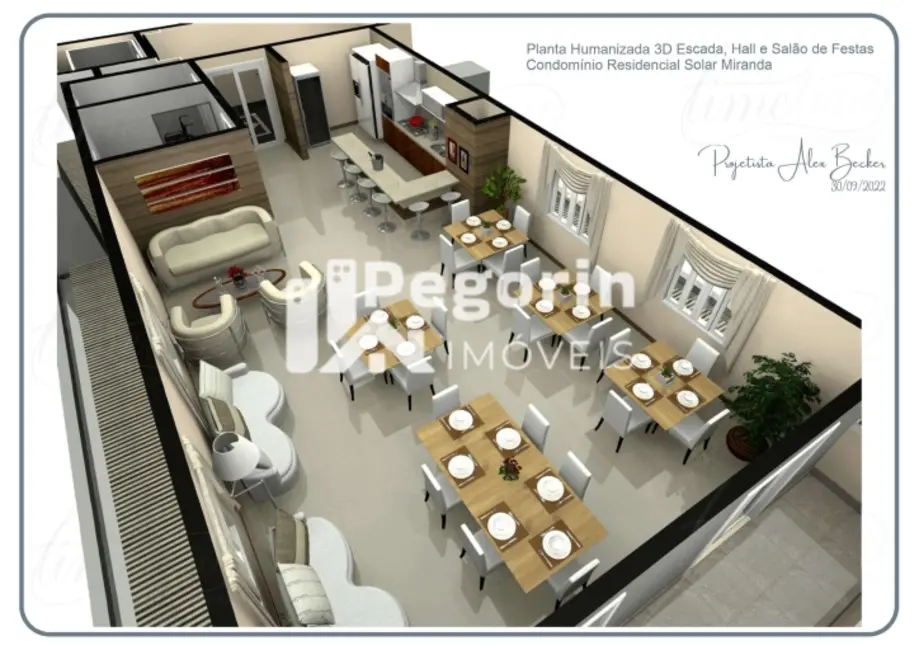 Apartamento com 3 quartos à venda, 91m2 em Emiliano Perneta, Pinhais - PR - imagem 3 Foto 3 de Apartamento com 3 quartos à venda, 91m2 em Emiliano Perneta, Pinhais - PR