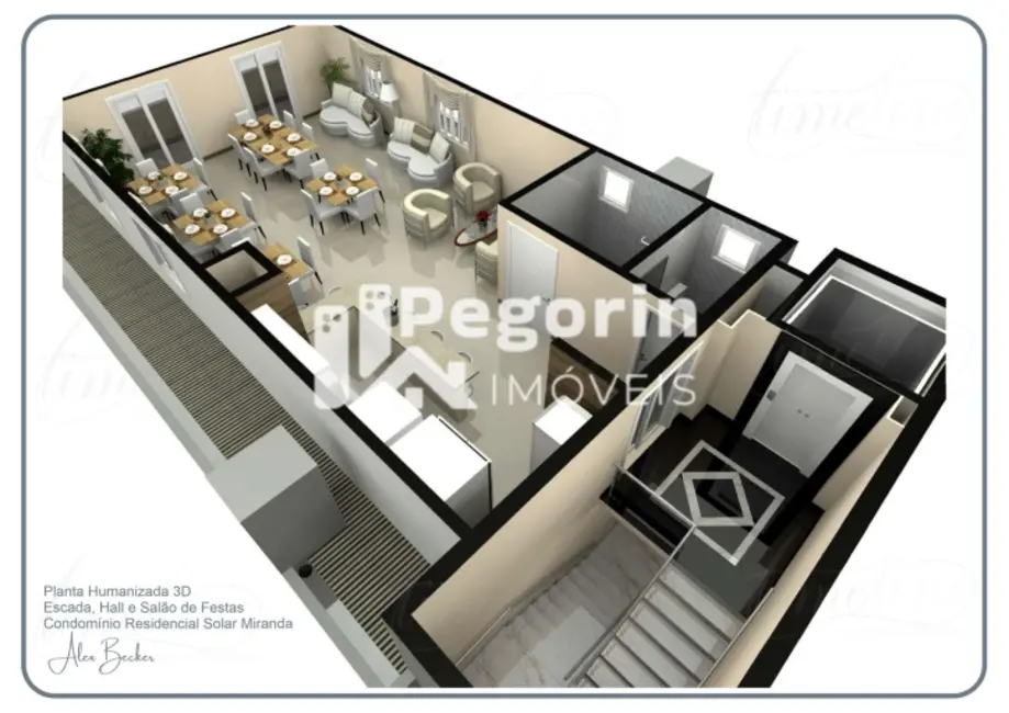 Apartamento com 3 quartos à venda, 91m2 em Emiliano Perneta, Pinhais - PR - imagem 6 Foto 6 de Apartamento com 3 quartos à venda, 91m2 em Emiliano Perneta, Pinhais - PR