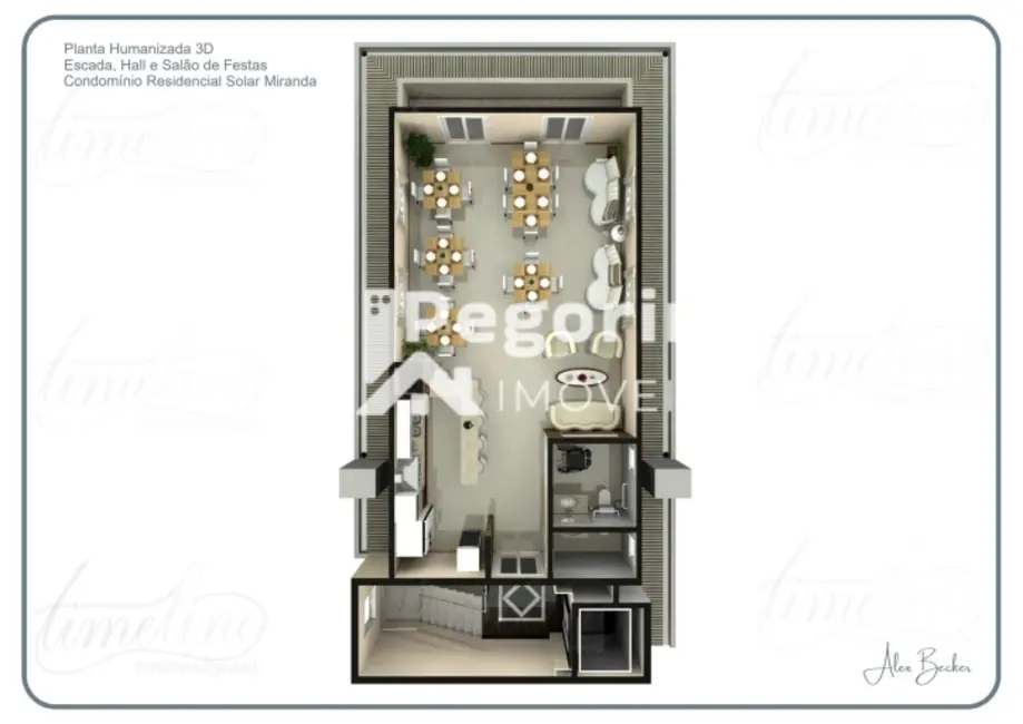 Apartamento com 3 quartos à venda, 91m2 em Emiliano Perneta, Pinhais - PR - imagem 8 Foto 8 de Apartamento com 3 quartos à venda, 91m2 em Emiliano Perneta, Pinhais - PR