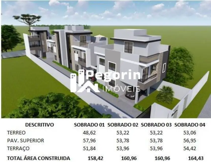 Foto 1 de Sobrado com 4 quartos à venda, 161m2 em Bairro Alto, Curitiba - PR