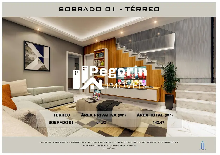 Sobrado com 3 quartos à venda, 65m2 em Emiliano Perneta, Pinhais - PR - imagem 5 Foto 5 de Sobrado com 3 quartos à venda, 65m2 em Emiliano Perneta, Pinhais - PR