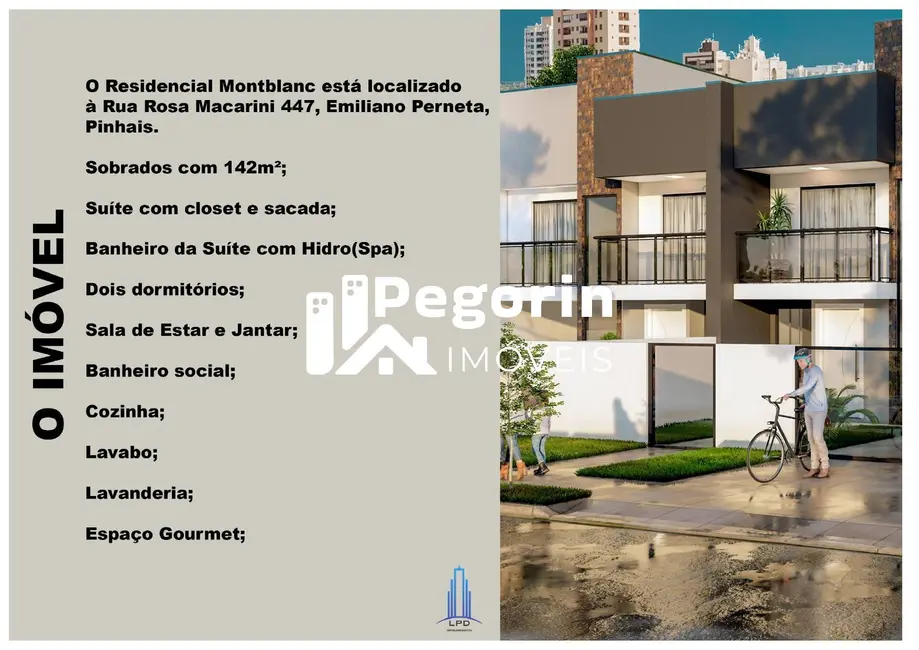 Sobrado com 3 quartos à venda, 65m2 em Emiliano Perneta, Pinhais - PR - imagem 4 Foto 4 de Sobrado com 3 quartos à venda, 65m2 em Emiliano Perneta, Pinhais - PR