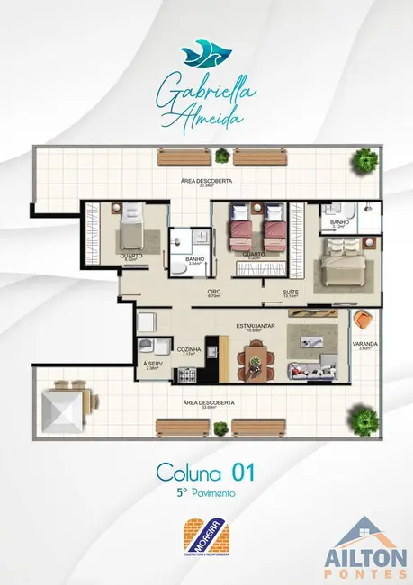 Foto 6 de Apartamento com 2 quartos à venda, 90m2 em Praia do Morro, Guarapari - ES