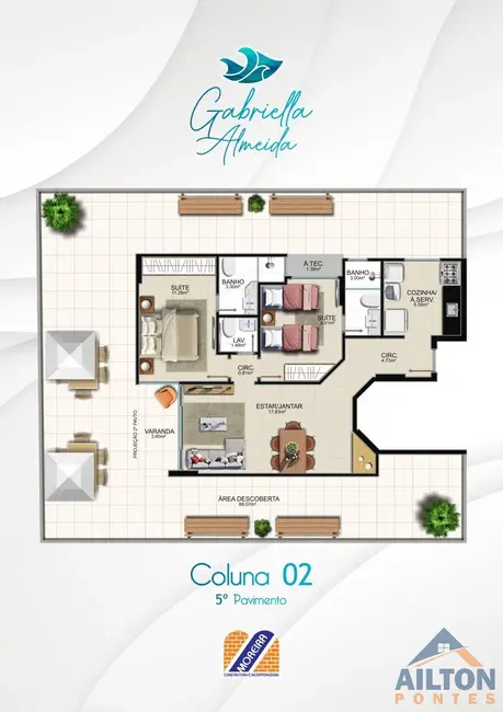 Foto 8 de Apartamento com 2 quartos à venda, 90m2 em Praia do Morro, Guarapari - ES