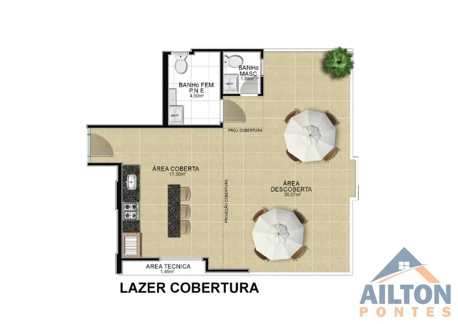 Foto 5 de Apartamento com 2 quartos à venda, 63m2 em Praia do Morro, Guarapari - ES