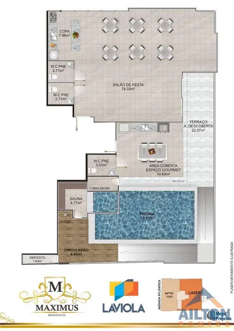 Foto 6 de Apartamento com 2 quartos à venda, 69m2 em Praia do Morro, Guarapari - ES