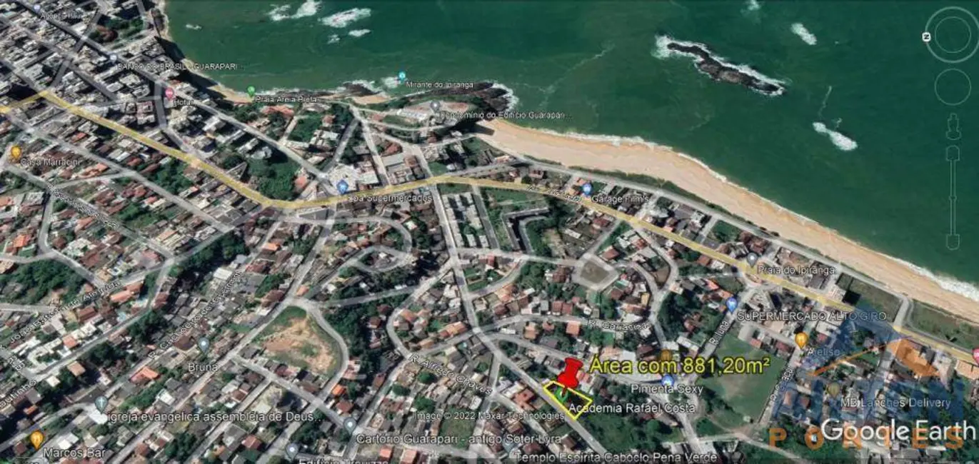 Foto 9 de Terreno / Lote à venda, 229m2 em Ipiranga, Guarapari - ES