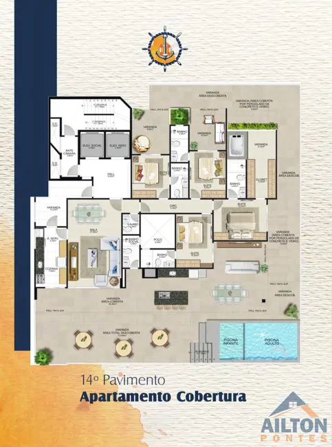 Apartamento com 3 quartos à venda, 93m2 em Praia do Morro, Guarapari - ES - imagem 9 Foto 9 de Apartamento com 3 quartos à venda, 93m2 em Praia do Morro, Guarapari - ES