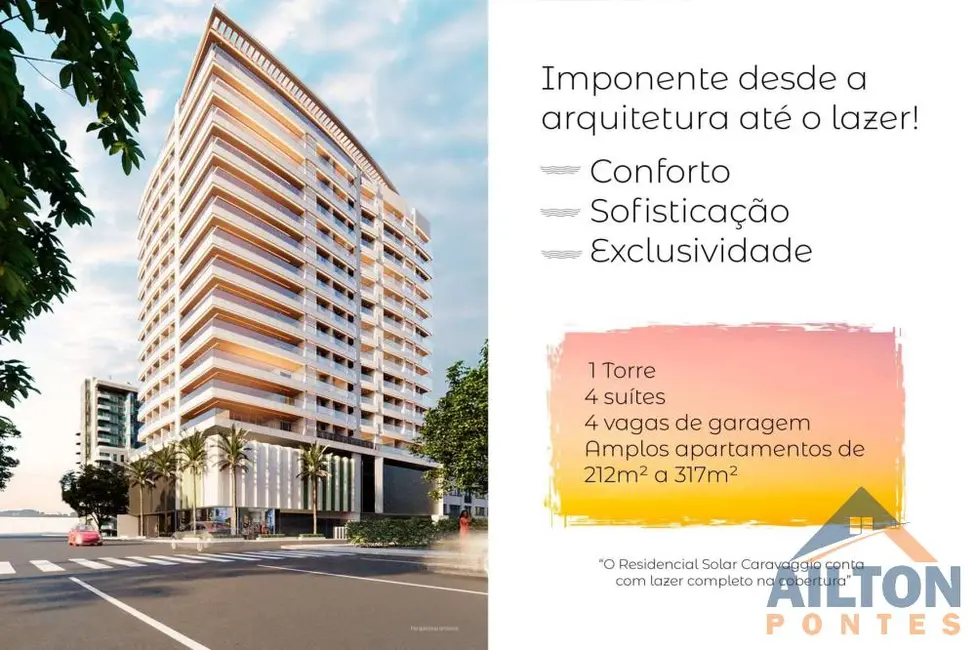Foto 2 de Apartamento com 4 quartos à venda, 221m2 em Praia do Morro, Guarapari - ES