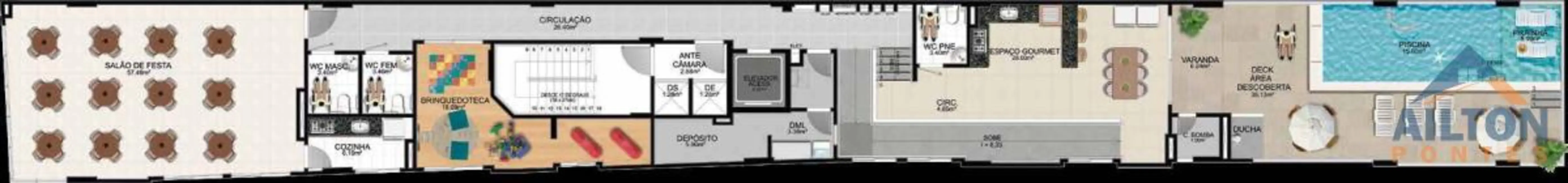 Apartamento com 2 quartos à venda, 68m2 em Praia do Morro, Guarapari - ES - imagem 7 Foto 7 de Apartamento com 2 quartos à venda, 68m2 em Praia do Morro, Guarapari - ES