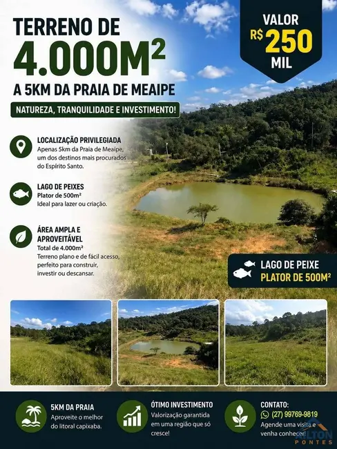 Terreno / Lote à venda, 4000m2 em Lameirão, Guarapari - ES - imagem 1 Foto 1 de Terreno / Lote à venda, 4000m2 em Lameirão, Guarapari - ES