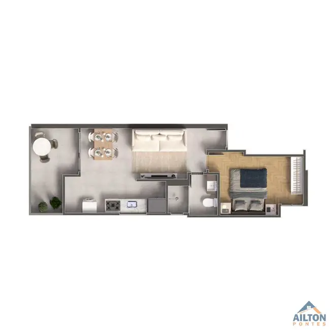 Foto 2 de Apartamento com 1 quarto à venda, 45m2 em Praia do Morro, Guarapari - ES