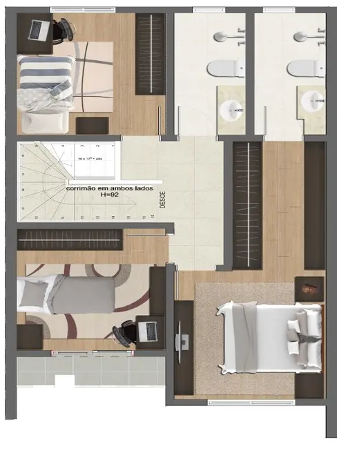 Casa com 4 quartos à venda, 188m2 em Aristocrata, Sao Jose Dos Pinhais - PR - imagem 3 Foto 3 de Casa com 4 quartos à venda, 188m2 em Aristocrata, Sao Jose Dos Pinhais - PR