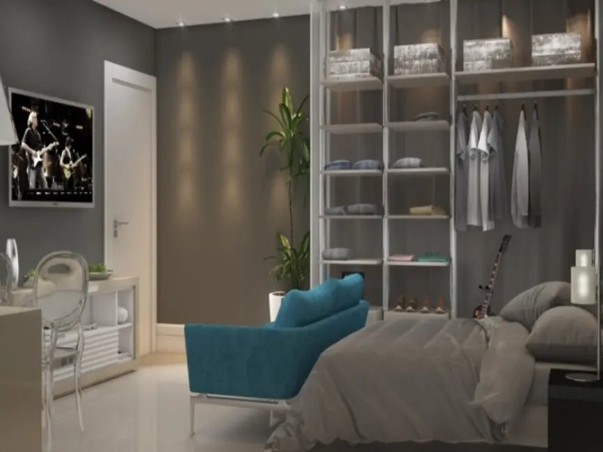 Foto 2 de Apartamento com 1 quarto à venda, 33m2 em Capão Raso, Curitiba - PR