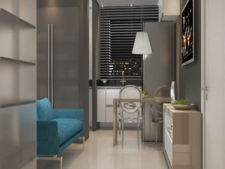 Foto 3 de Apartamento com 1 quarto à venda, 33m2 em Capão Raso, Curitiba - PR